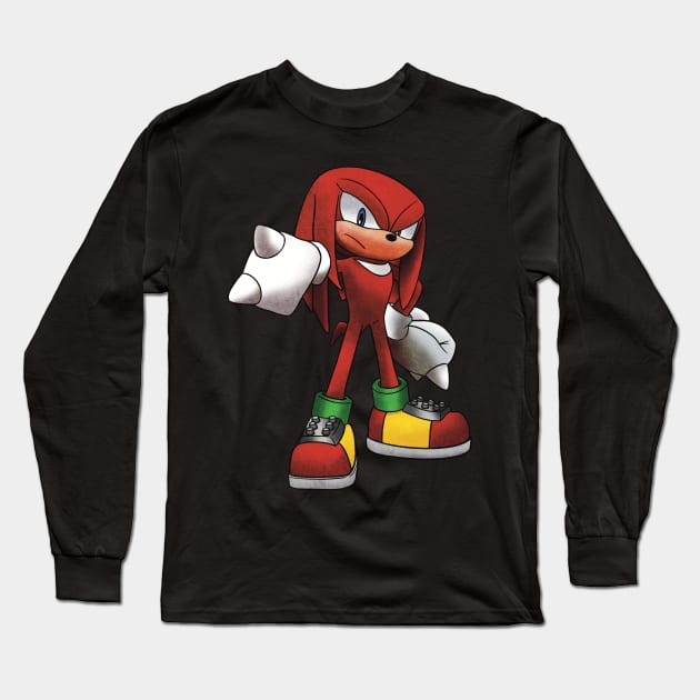 Knuckles Long Sleeve T-Shirt by daniasdesigns